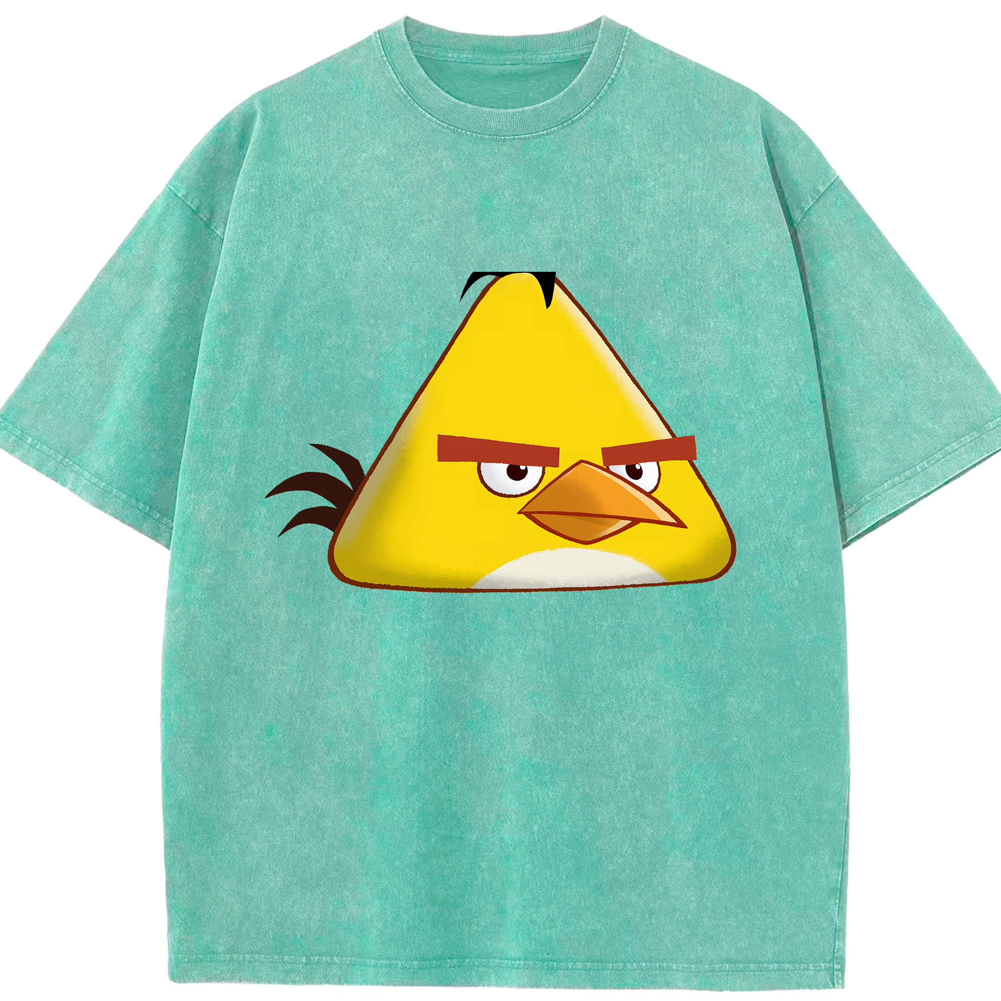 （画像用） Angry Birds アングリーバード 綿100% ヴィンテージ風 半袖Tシャツ（フロントプリント）